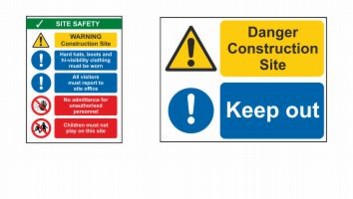Site safety signs
